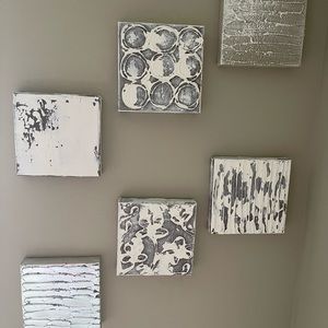 6 - 8x8x1.5 abstract textured wall tiles